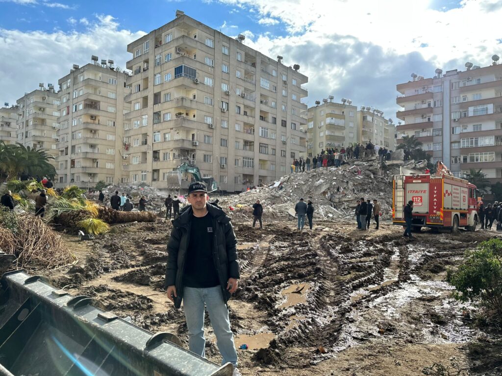 Serkan Eren im Erdbebengebiet