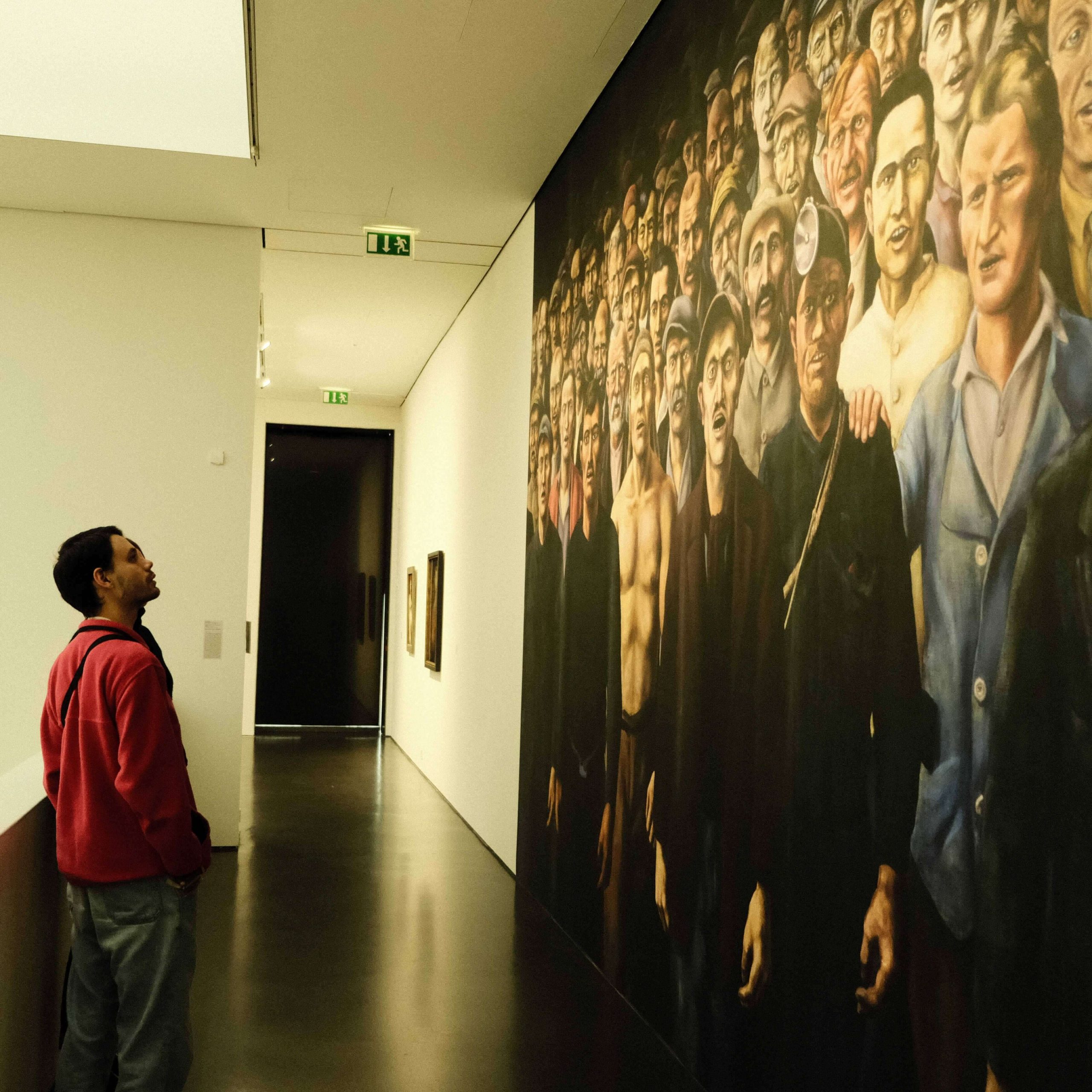 Jethro Escobar Ventura beim Interview im Kunstmuseum Stuttgart