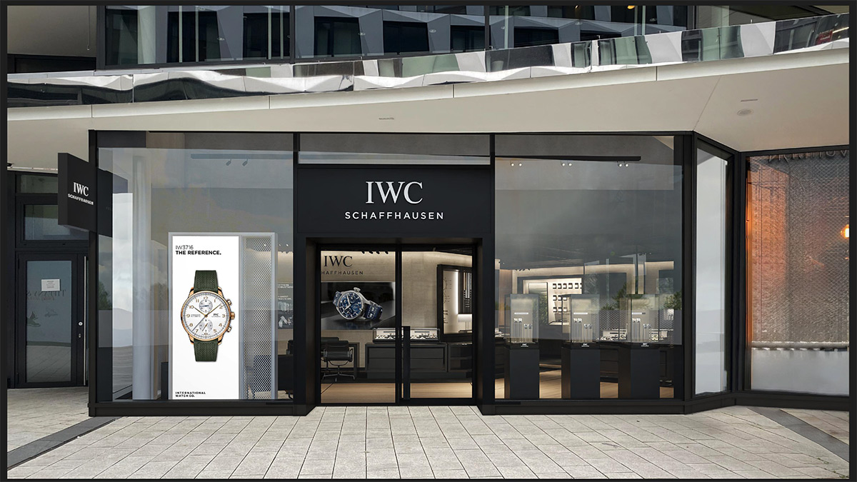 Rendering des IWC Stores im Dorotheen Quartier